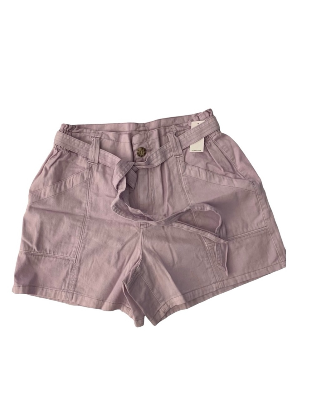 NWT Old Navy Women’s High-Rise Tie-Waist Twill Shorts